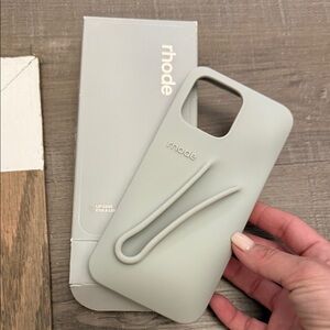 RHODE Light Gray Phone Case with Grip